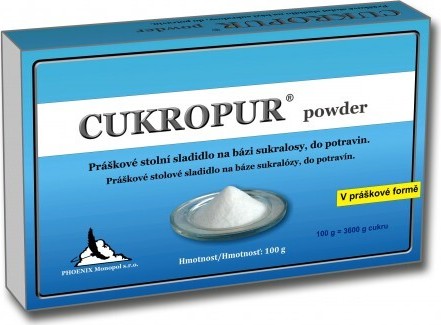 CUKROPUR powder práškové stolní sladidlo 100g