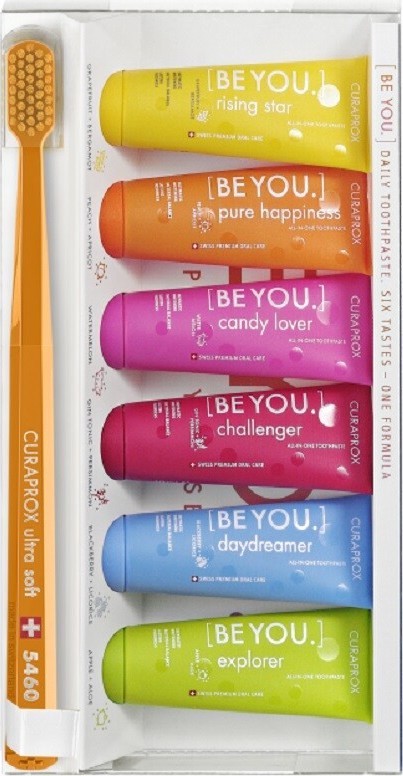 CURAPROX BE YOU Combipack set 6x pasta 10ml + zubní kartáček CS5460