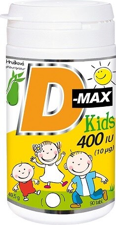 D-Max Kids 400 IU tbl.90