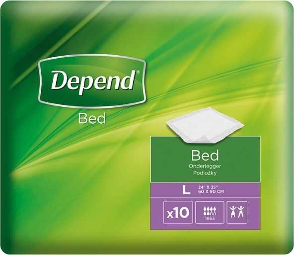 Depend Bed inkontinenční podložky vel.L 60x90cm 10ks