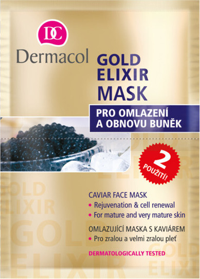 Dermacol Gold Elixír omlaz.kaviár.maska 2x8g