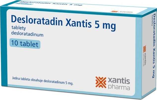 DESLORATADIN XANTIS 5MG neobalené tablety 10