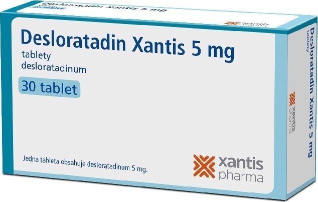 DESLORATADIN XANTIS 5MG neobalené tablety 30