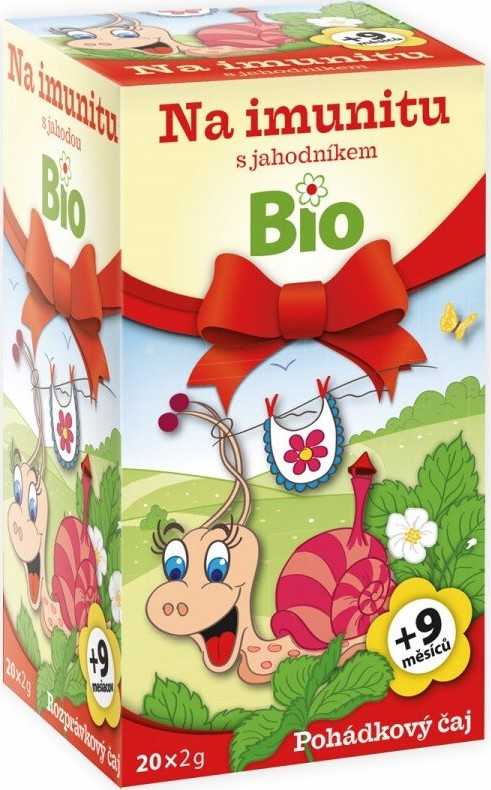 Dětský BIO Pohádkový čaj Imunita s jahodník.20x2g