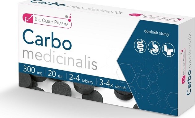 Dr.Candy Pharma Carbo medicinalis tbl.20x300mg