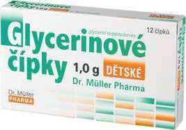 Dr.Müller Glycerinové čípky 1.0g dětské 12 čípků