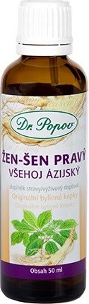 Dr.Popov Kapky bylinné Žen-šen pravý 50ml