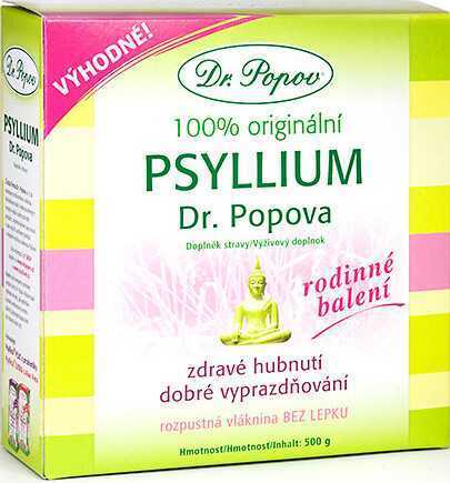 Dr.Popov Psyllium indická rozpustná vláknina 500g