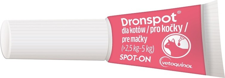 Dronspot 60mg/15mg střední kočky spot-on 2x0.7ml