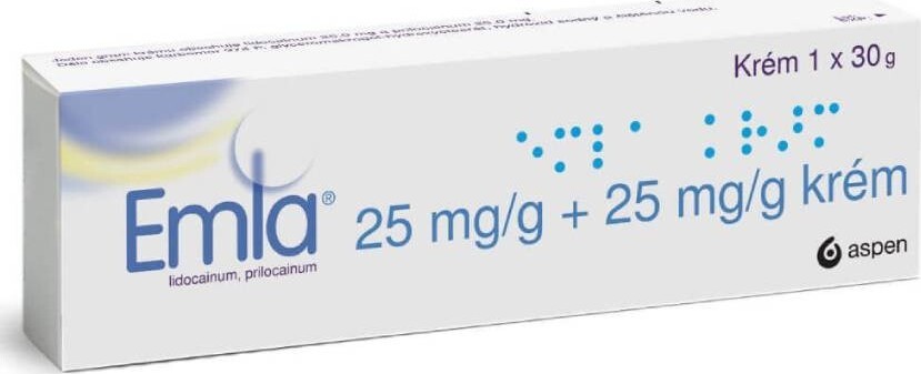 EMLA 25MG/G+25MG/G krém 1X30G