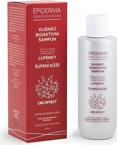 EPIDERMA bioaktivní CBD šampon při lupénce 200ml