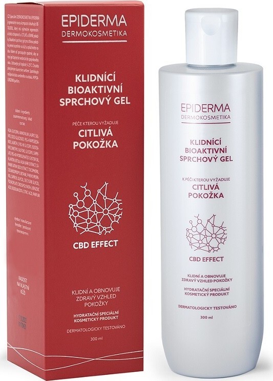 EPIDERMA klidnící bioaktivní CBD sprchový gel 300 ml