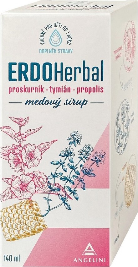 ERDOHerbal medový sirup 140ml