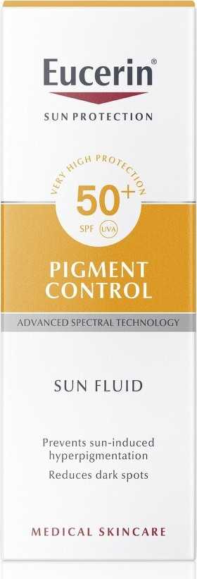 EUCERIN SUN Emulze na opalování na obličej s depigmentačním účinkem Pigment Control SPF 50+ 50 ml