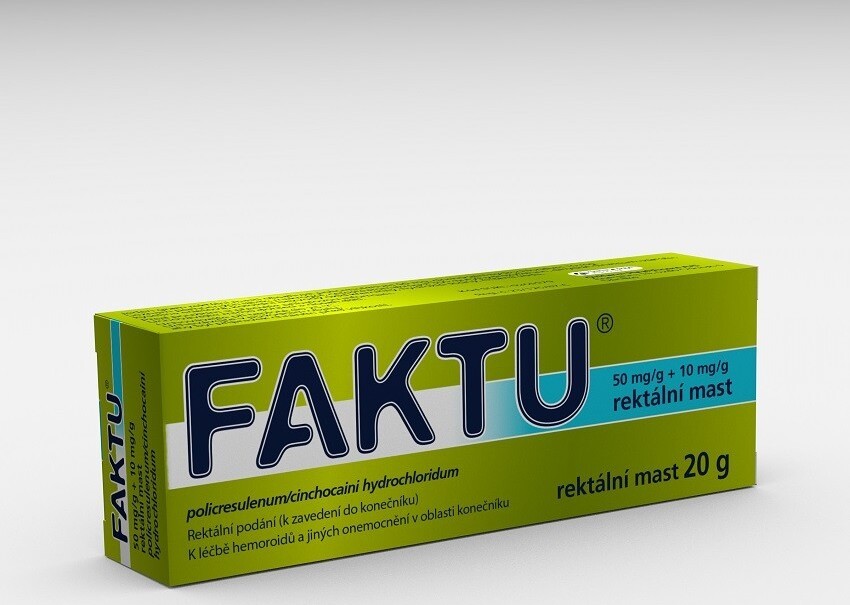 FAKTU 50MG/G+10MG/G rektální mast 20G