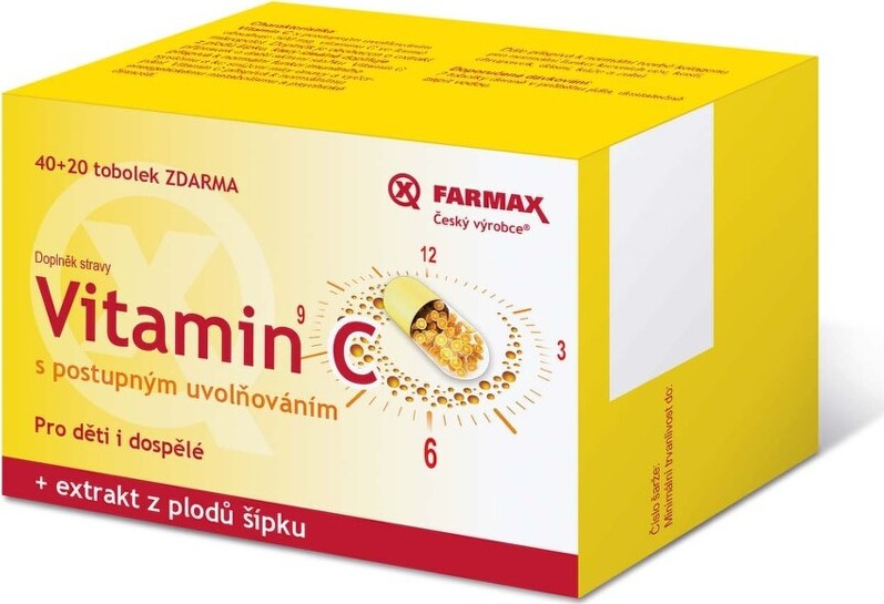 Farmax Vitamin C s postupným uvolňováním tob.60