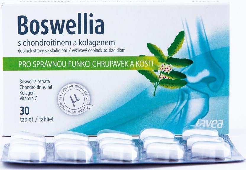 Favea Boswellia s chondroitinem a kolagenem tbl.30