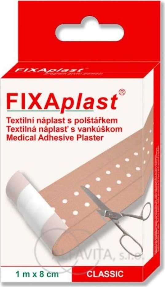 FIXAplast CLASSIC tex.náplast s polštářkem 1mx8cm