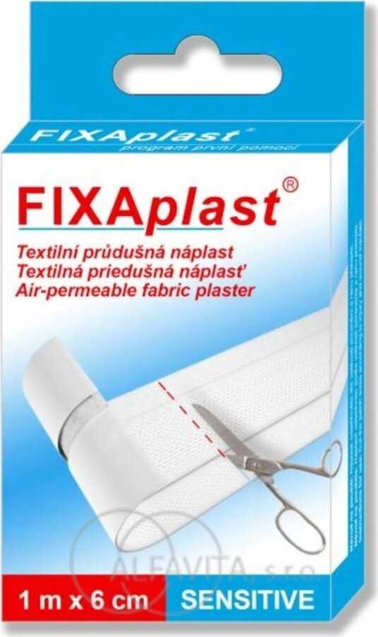 FIXAplast SENSITIVE textil.průdušná náplast 1mx6cm