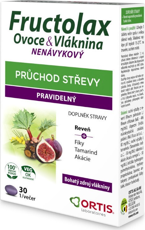 Fructolax Ovoce&Vláknina TABLETY tbl.30