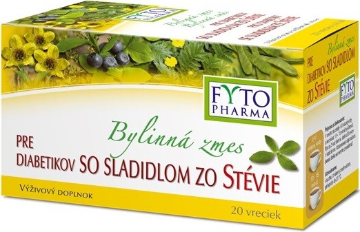 Fytopharma Bylinná směs pro diabetiky se sladidlem ze stevie 20x1.5g