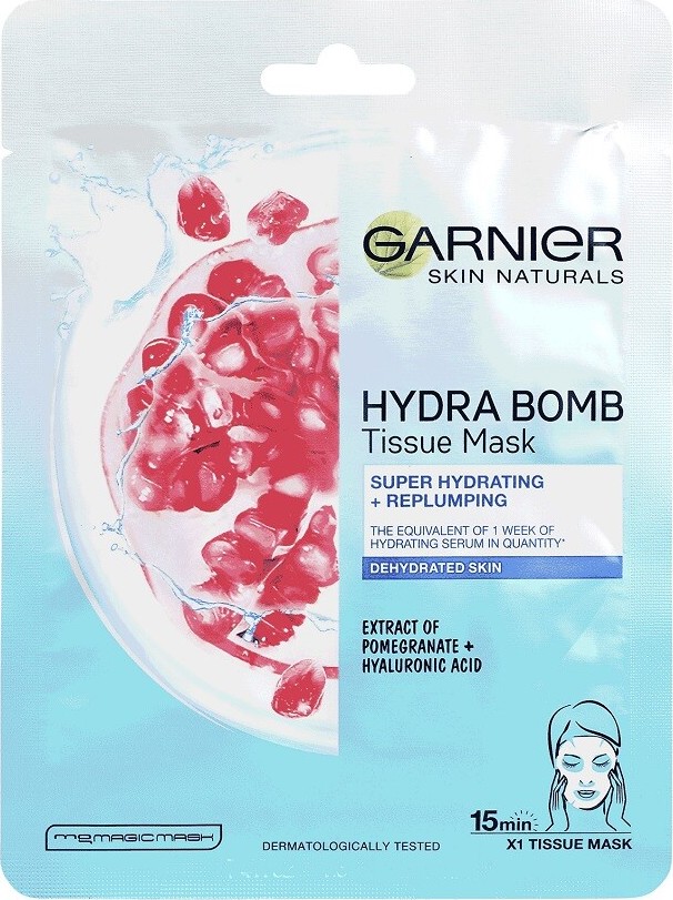 GARNIER HydraBomb vyplňující textilní maska 28g