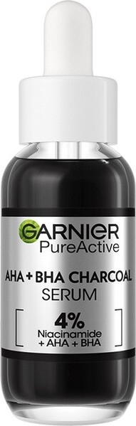 GARNIER Pure Active AHA+BHA Charcoal sérum 30ml