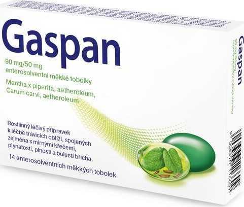 GASPAN 90MG/50MG enterosolventní měkké tobolky 14