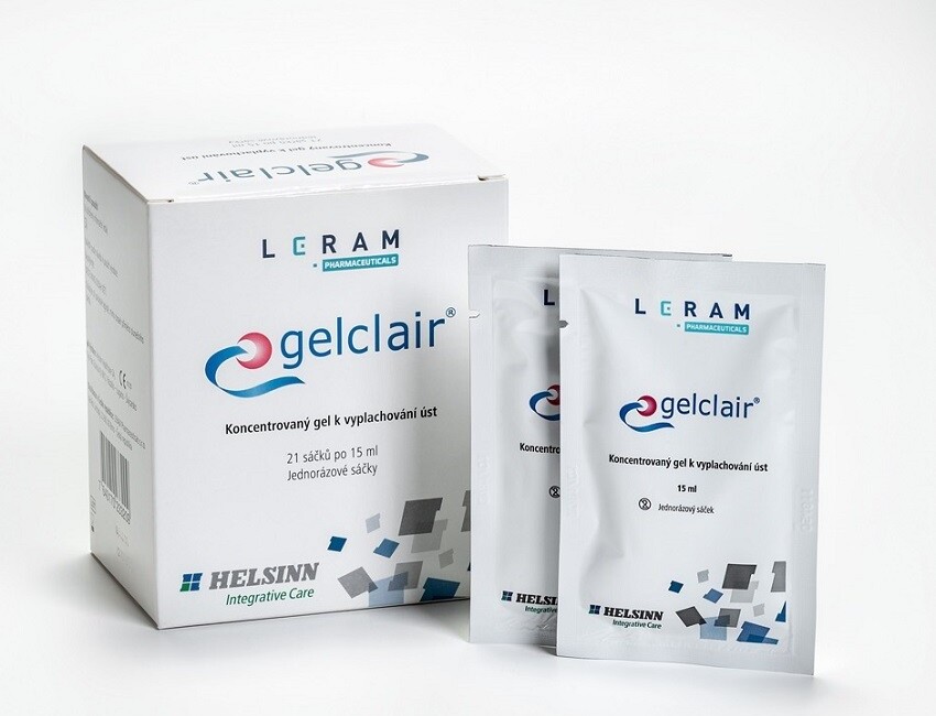 GELCLAIR GEL ORÁLNÍ K VÝPLACHŮM ÚSTNÍ DUTINY 21x15 ml