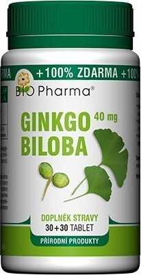 Ginkgo Biloba extrakt 40mg tbl.30+30 BIO-Pharma