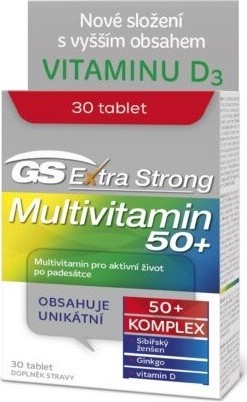 GS Extra Strong Multivitamin 50+ 30 tablet ČR/SK