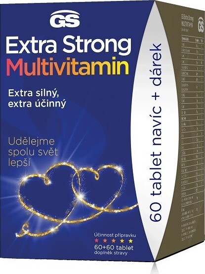 GS Extra Strong Multivitamin 60+60 tablet - balení 2 ks
