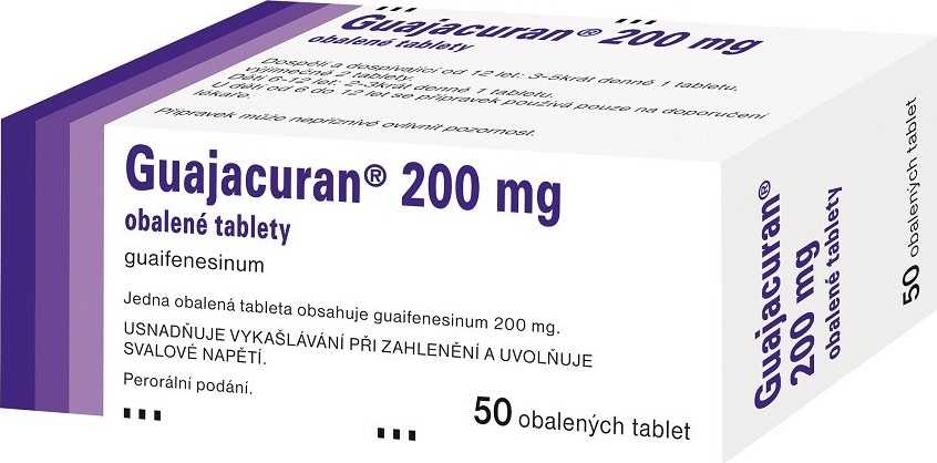 GUAJACURAN 200MG obalené tablety 50