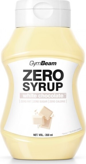 GymBeam Zero Syrup white chocolate 350ml