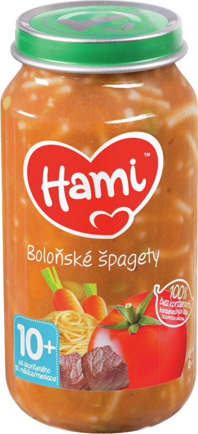 Hami příkrm boloňské špagety 250g 10M