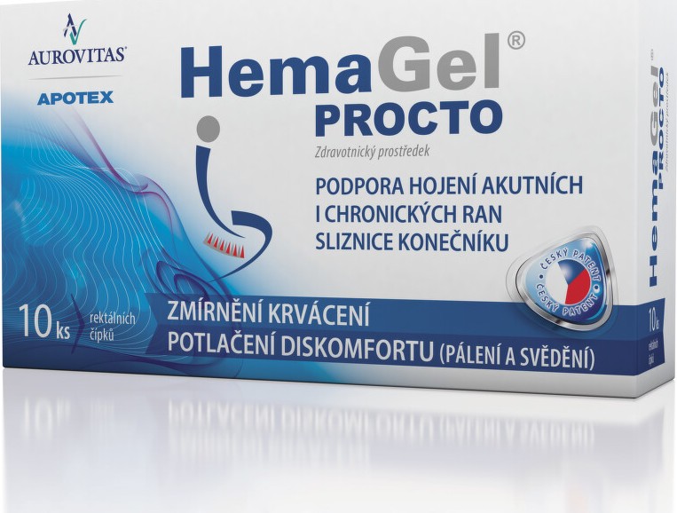 HemaGel PROCTO čípky 10ks