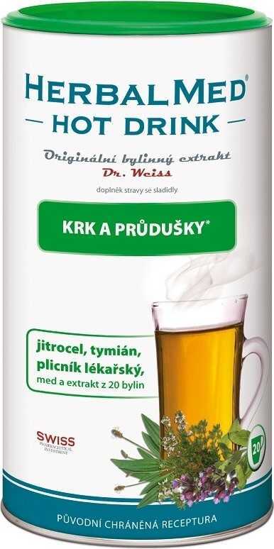 HERBALMED HotDrink Dr.Weiss krk průdušky 180g+vitC