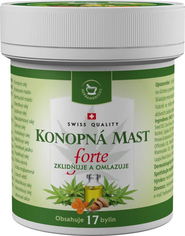 Herbamedicus konopná mast forte 125 ml