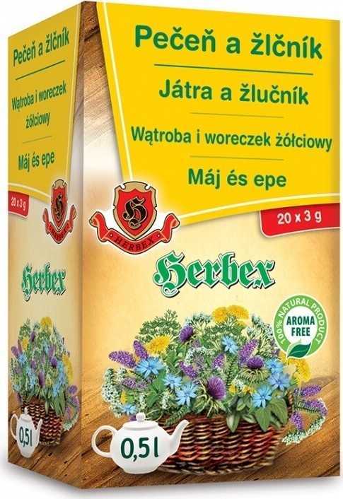 HERBEX Játra a žlučník n.s.20x3g