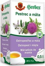 HERBEX Ostropestřec a máta n.s.20x4g