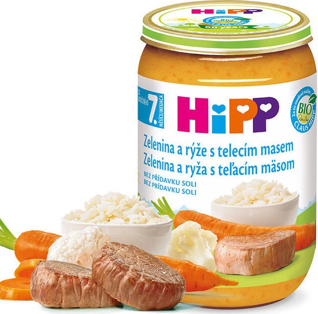 HiPP JUNIOR BIO Zel.s rýží a telec.m. 220g