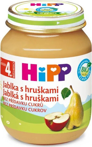 HiPP OVOCE BIO Jablka s hruškami 125g