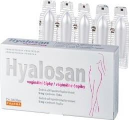 Hyalosan vaginální čípky 10ks Dr.Müller