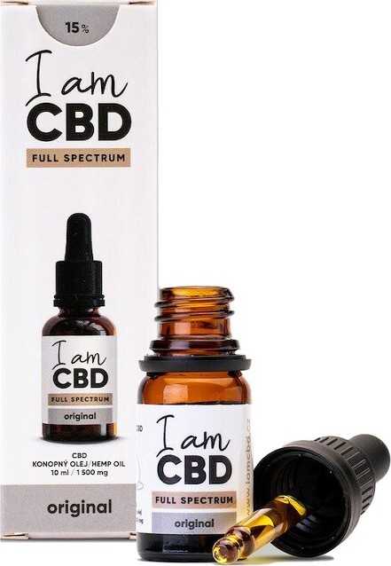 I am CBD Full Spectrum CBD konopný olej 15% 10ml