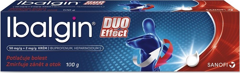 IBALGIN DUO EFFECT 50MG/G+2MG/G krém 100G