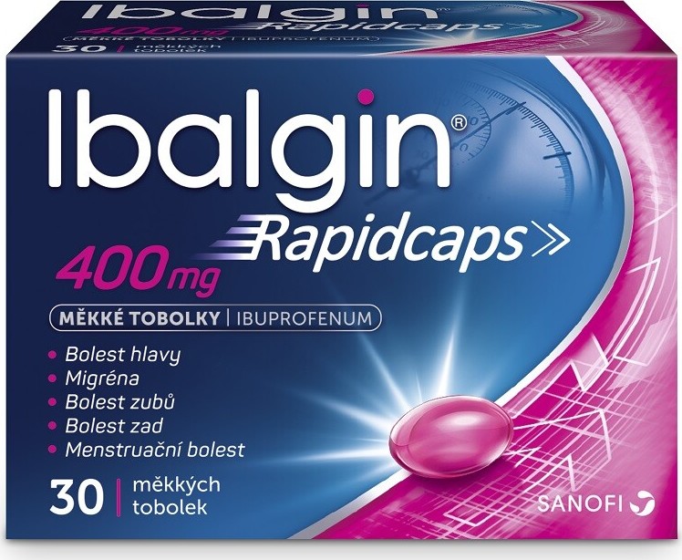 IBALGIN RAPIDCAPS 400MG měkké tobolky 30