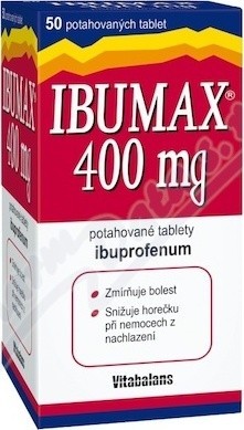 IBUMAX 400MG potahované tablety 50