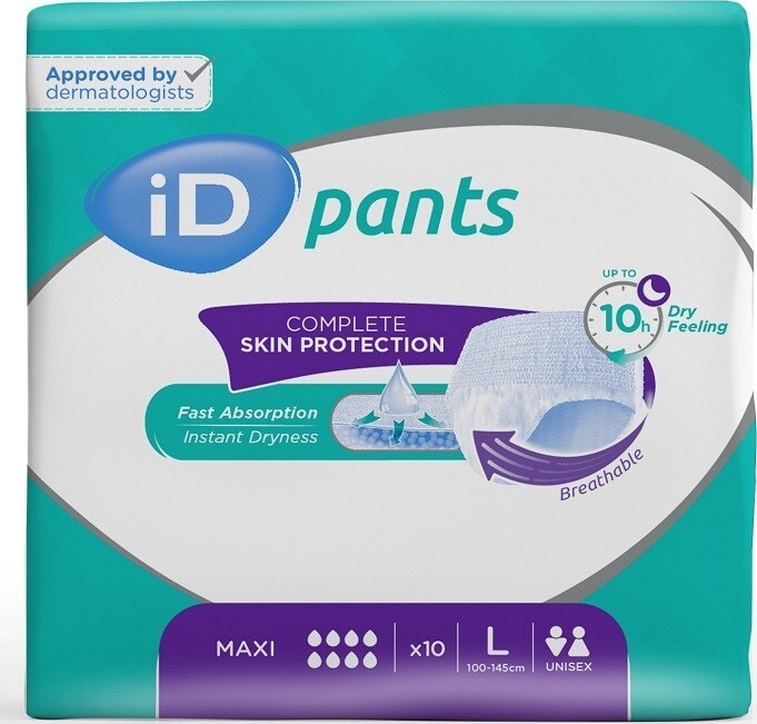 ID PANTS absorbční kalhotky large maxi boky 100-145cm