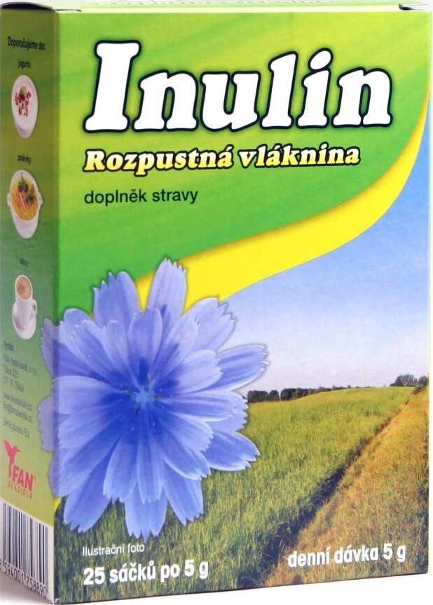 Inulin rozpustná vláknina 25x5g