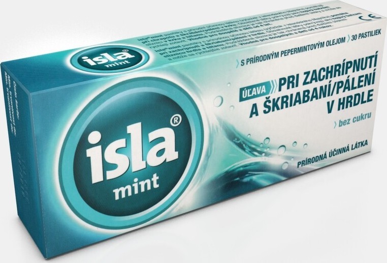 Isla-mint bylinné pastilky 30 tablet